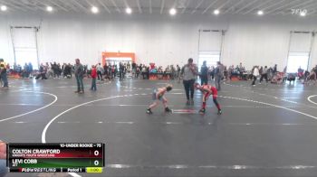 75 lbs Semifinal - Colton Crawford, KNIGHTS YOUTH WRESTLING vs Levi Cobb, JET