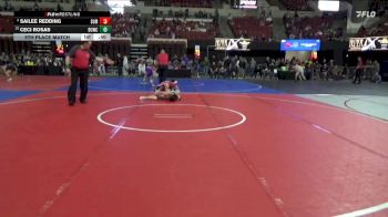 123 lbs 5th Place Match - Sailee Redding, Hardin Wrestling Club vs Ceci Rosas, Scrap Yard Garage