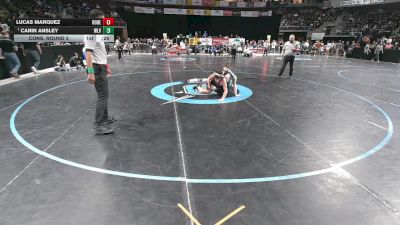 4A 138 lbs Cons. Round 2 - Canin Ansley, West Las Vegas vs Lucas Marquez, Robertson