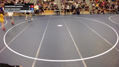 132 lbs Champ. Round 1 - Christopher Lawson, IA vs Jayden Hernandez, IL