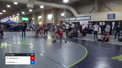 57 kg Cons 32 #2 - William Hendricks, Texas vs Blake Nevils, Team Idaho Wrestling Club