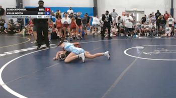 43 lbs Quarterfinal - London Powell, MGW Monkey Business - W vs Kylee Ooton, Okie Girls - W