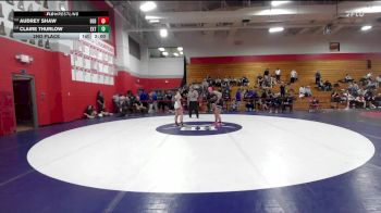 132 lbs 2nd Place - Audrey Shaw, Bedford vs Claire Thurlow, Exeter