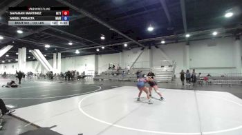 130 lbs 3rd Place - Savanah Martinez, Betterman Elite vs Angel Peralta, Madera Grapplers WC