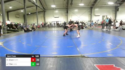 150 lbs Semifinal - Hudson Glaze, Morris Fitness Wrestling Club - (B) vs James Tiller, Legacy Wrestling