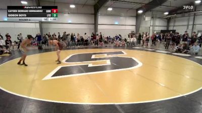 126-129 lbs Round 4 - Gideon Boyd, Lingle-Ft. Laramie/Southeast vs Cayden Serrano Hernandez, Greeley West