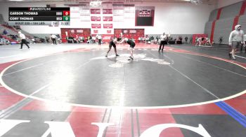 184 lbs Semifinal - Carson Thomas, Unrostered vs Cory Thomas, Michigan State - Unatt