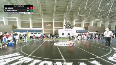 57 lbs Champ. Round 2 - Oliver Clapier, Northside Wrestling Club vs Jex Moore, Evanston Elite Wrestling