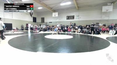 89 lbs Cons. Round 3 - Matteo Arriaga, Red Star Wrestling Academy vs Jay T Farrell, Spring Hills Wrestling