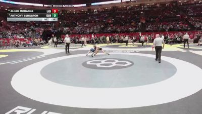 126 lbs Cons. Sub-semis - Anthony Bergeron, Granville vs Alijah Mohanna, La Salle