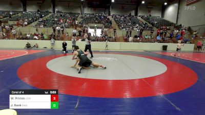 130 lbs Consi Of 4 - Wil Primm, Level Up Wrestling Center vs Jackson Rank, Eagle Eye Wrestling Club