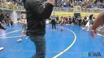 61 lbs Quarterfinal - Kannon Keith, Tuttle Wrestling vs Jasper Lockett Jr, Cowboy Wrestling Club