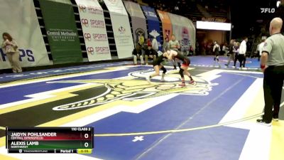 110 Class 2 lbs Cons. Round 2 - Alexis Lamb, Northwest vs Jaidyn Pohlsander, Central (Springfield)