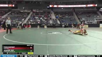 152 lbs 3rd Place Match - Hunter May, Evansville Mater Dei vs Tyce DuPont, Tell City.