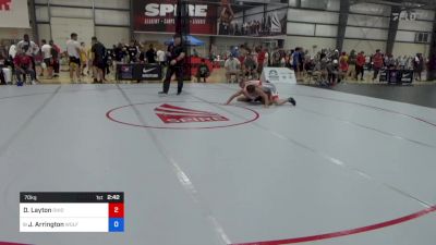 70 kg Round Of 64 - Dylan Layton, Ohio vs Jackson Arrington, Wolfpack Wrestling Club