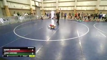 43 lbs Semifinal - Ryker Henderson, WY vs Aiden Sanchez, UT