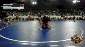 195 lbs Consi Of 8 #2 - Bryer Lenaburg, Hinton Takedown Club vs Easton Tiffin, Redskins Wrestling Club