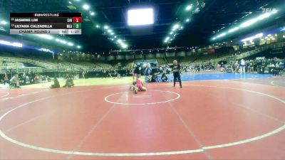 120 lbs Champ. Round 1 - Cayden Flores, Lake Mary vs Anabella Junco, Florida Christian School