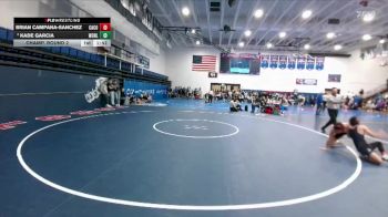 120 lbs Champ. Round 2 - Kade Garcia, Worland vs Brian Campana-Sanchez, Campbell County