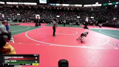 44 lbs Quarterfinal - Moriah Fiebelkorn, WKA2 vs Piper Tabor, SVL3