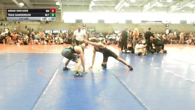 170 lbs Round Of 16 - Aidan Kincaide, Indiana Outlaws Black - HSB vs Teag Sanderson, 4M Power - HSB