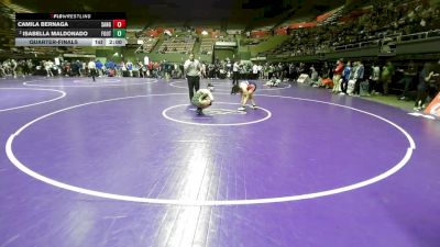 140 lbs Quarterfinal - Camila Bernaga, Sanger vs Isabella Maldonado, Foothill High (Bakersfield)