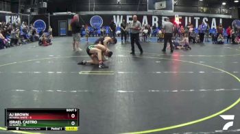 145 lbs Round 1 (8 Team) - AJ Brown, Mi Mafia White vs Israel Castro, 42 North