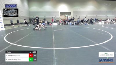 74 lbs Final - Reed Akkerman, Askren Wrestling Academy - (A) vs Axton Wittenburg, Immortal Athletics WC