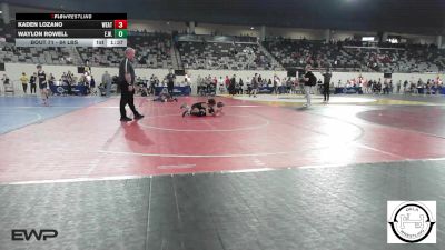 84 lbs Round Of 32 - Kaden Lozano, Weatherford vs Waylon Rowell, Elgin Wrestling