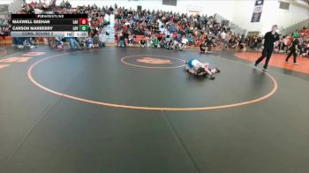 84 lbs Cons. Round 2 - Maxwell Geehan, Laurel Middle School vs Carson Marberry, Lovell Middle School