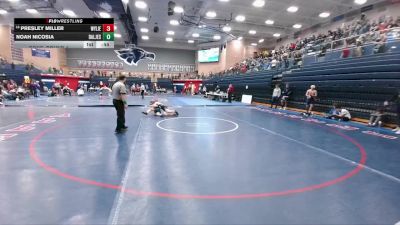 150 lbs Cons. Round 1 - Presley Miller, Wylie vs Noah Nicosia, Dallas Jesuit College Prep School