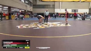 157 lbs Cons. Round 1 - Maxwell Carrier, Baldwin Wallace vs Caleb Blake, Ohio Wesleyan