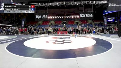 100 lbs Cons. Sub-rd Of 32 - Araceli Clem, PA vs Tinley Thieroff, OH