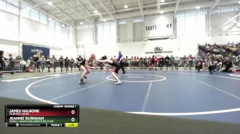 124 lbs Champ. Round 1 - James Nalbone, Club Not Listed vs Jeannie Burnham, Gorilla Grapplers Wrestling Club