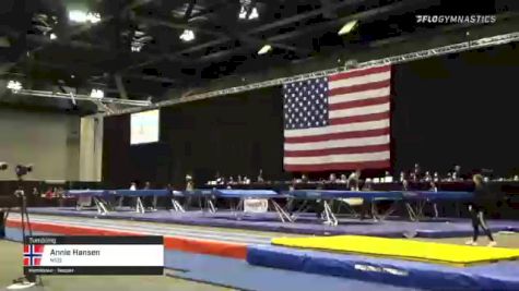 Annie Hansen - Tumbling, NSB - 2021 USA Gymnastics Championships