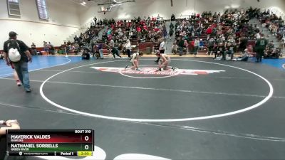 120 lbs Cons. Round 3 - Nathaniel Sorrells, Green River vs Maverick Valdes, Rawlins