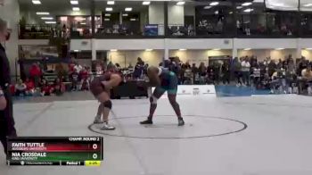 191 lbs Champ. Round 2 - Nia Crosdale, King University vs Faith Tuttle, Augsburg University