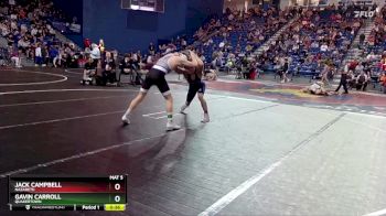 144 lbs Cons. Round 5 - Gavin Carroll, Quakertown vs Jack Campbell, Nazareth