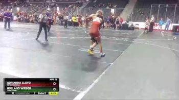 127 lbs Cons. Round 3 - Holland Wieber, Team Idaho vs Adrianna Lloyd, Team Arizona