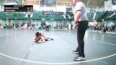 133 lbs Cons. Semi - Preston LeFevre, GVSU vs Rico Saenz, Michigan State