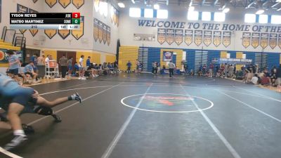 215 lbs Quarterfinals (8 Team) - Tyson Reyes, Jensen Beach vs Mateo Martinez, Somerset