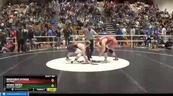 182 lbs Champ. Round 2 - Brayden Hymas, Big Piney vs Noah Sides, Natrona County