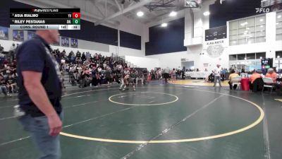 105 lbs Cons. Round 1 - Asia Rialmo, Yucca Valley vs Riley Pestanas, Poly/Long Beach