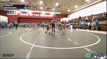 67 lbs 3rd Place - Colton Dye, Pawnee Wrestling Club vs Greyson Austin, Woodward Youth Wrestling