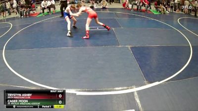 93 lbs Quarterfinal - Trystyn Ashby, Delta Wrestling Club vs Cager Moon, Jr. Wildcat Wrestling Associat