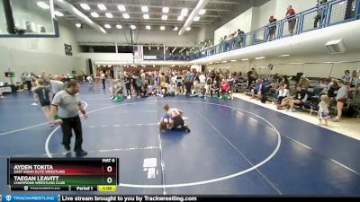 120 lbs 3rd Place Match - Ayden Tokita, East Idaho Elite Wrestling vs Taegan Leavitt, Champions Wrestling Club