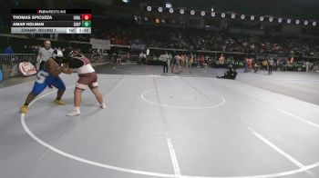 D 1 285 lbs Champ. Round 1 - Thomas Spicuzza, Chalmette vs Amar Holman, Sulphur