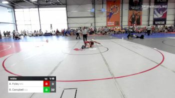 145 lbs Rr Rnd 1 - Alex Foley, New England Gold vs Brady Campbell, Illinois Menace Thunder