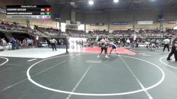 116 lbs Quarterfinal - Cooper Butler, Widefield WC vs Ernesto Hernandez, Duran Elite