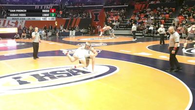 2A 190 lbs Cons. Semi - Judah Heeg, Lemont (H.S.) vs Dan French, Woodstock (Marian)